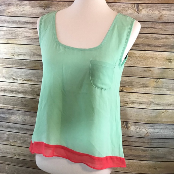 Wendy Katlen Tops - Wendy Katlen Sleeveless Chiffon Tank Top